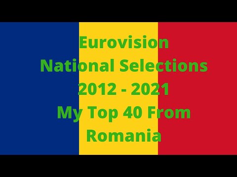 Eurovision National Selections - My Top 40 From Romania