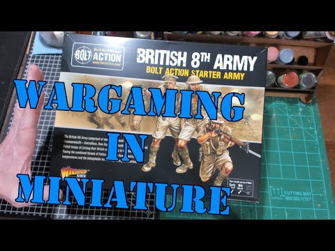 Wargaming in Miniature ☺ Warlord Games British 8th Army Starter Army Box Review