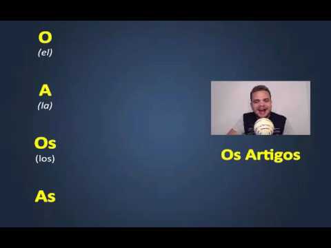 Clases de Portugués Básico - Los artículos