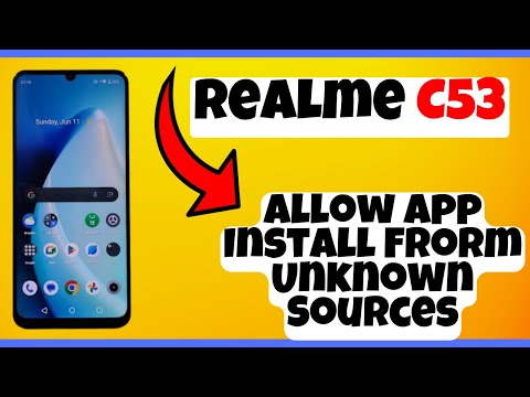Allow App Install Frorm Unknown Sources Realme C53 || How to enable app installation