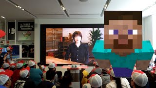 "MINECRAFT STEVE!" Guy Gets His Wish [Nintendo Direct E3 2018 Live Reaction at Nintendo NY]