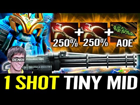 Dendi Show you How to Play Tiny in 7.33 - Dota 2 Carry Mid x2 Daedalus + AOE spell