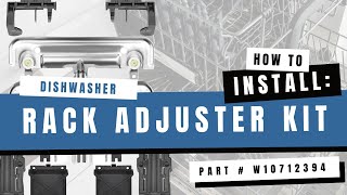 Whirlpool W10712394 Dishwasher Dishrack Adjuster Repair