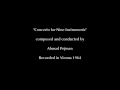 Ahmad Pejman - Concerto for 9 Instruments (1964)