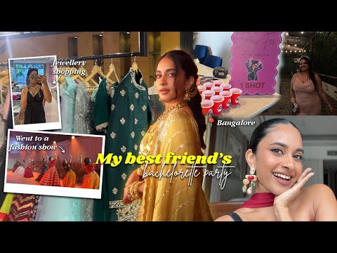 Bestie’s Bachelorette Partyyyy❤️‍🔥✨ Outfit from scratch  || Navrathri series prep || Shreemayi Reddy