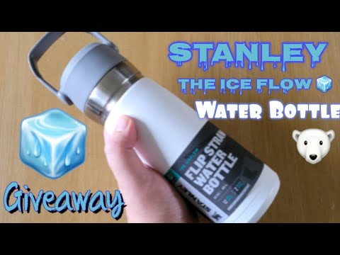 Stanley IceFlow Flip Straw water bottle review | keeps water ice cold for 2 days | Giveaway