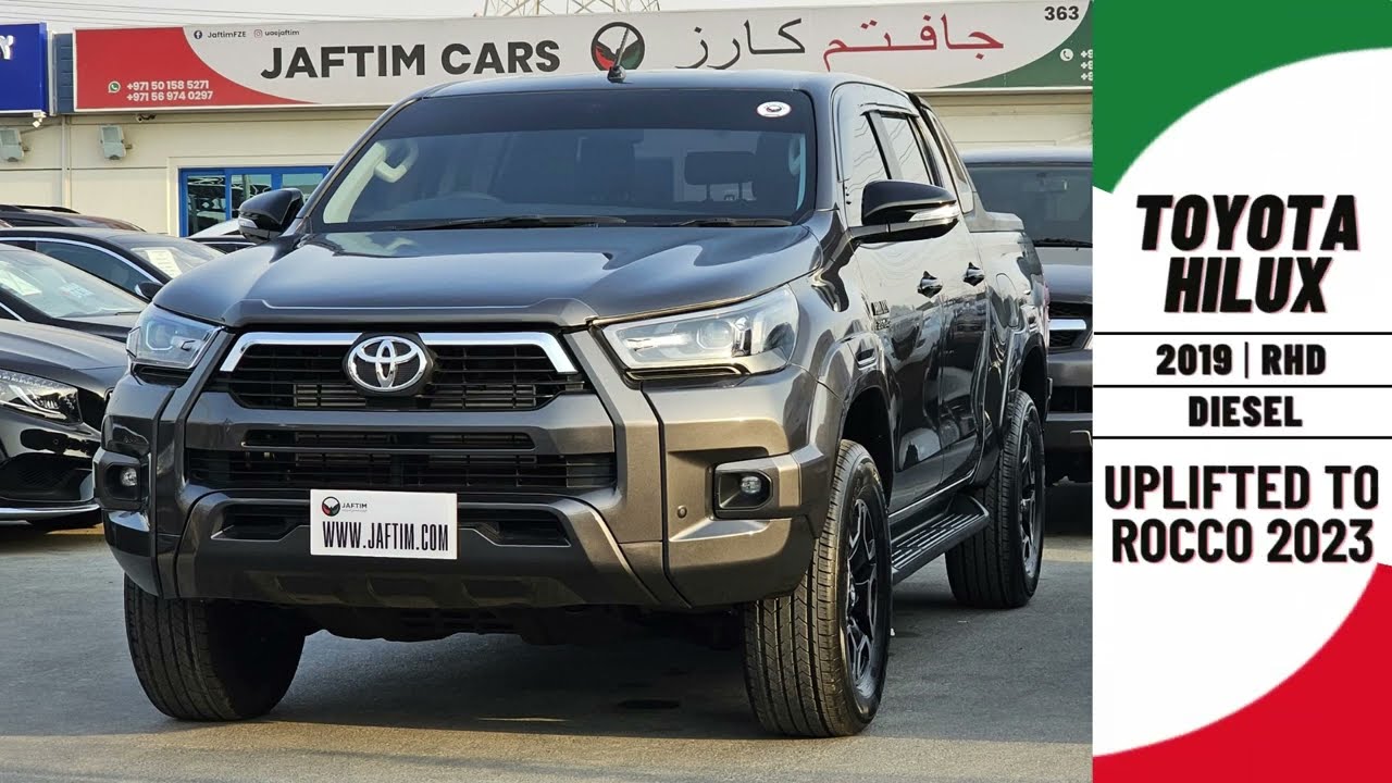 Toyota Hilux FACELIFTED TO ROCCO 2023 | ALLOY RIMS | 2800cc DIESEL ENGINE | RHD | 4WD | TINTED WINDOWS | BLACK IN video
