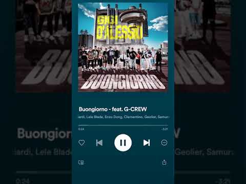 Buongiorno gigi d’alessio feat.          g-crew