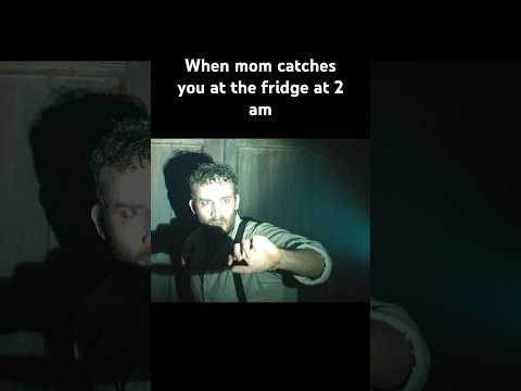 When Mom catches you at the fridge...