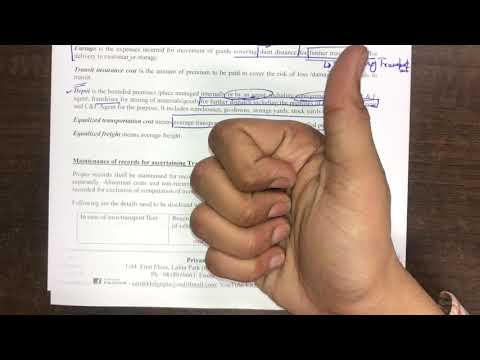 CMA FINAL CAS 5 Equalised Cost of transportation