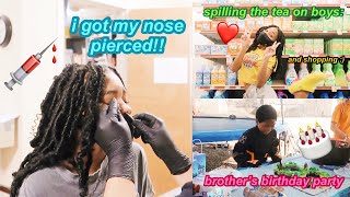 VLOG: Getting My Nose Pierced, Girl Talk, Shopping & More!!!