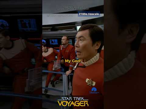 [4K] Captain Sulu and Tuvok? | Star Trek: Voyager S03E02 'Flashback' #shorts #startrek #clips