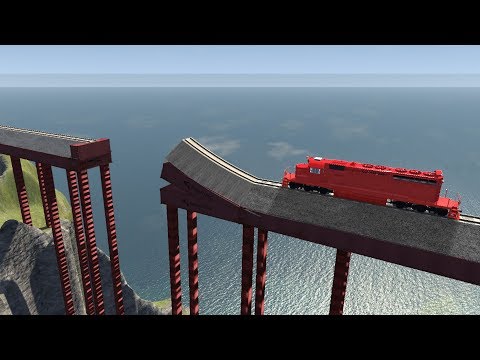 Calculated Train Stunts #1 - beamng drive