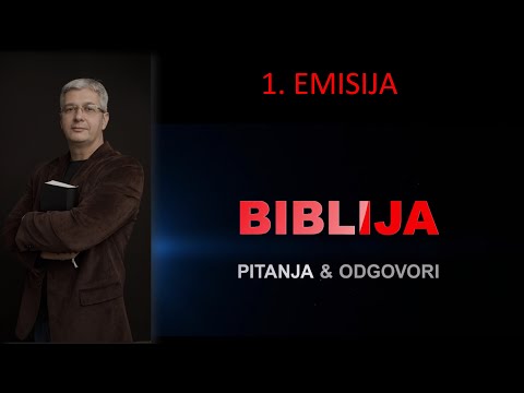 01 BIBLIJA UČI - PITANJA & ODGOVORI - Emisija koja sadrži sedam pitanja i sedam odgovora iz Biblije