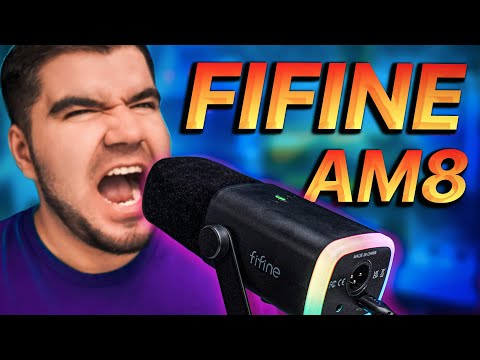 Студійний динамічний XLR/USB мікрофон з пантографом FIFINE TAM8W