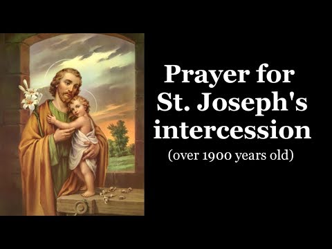 Prayer for St Joseph's intercession