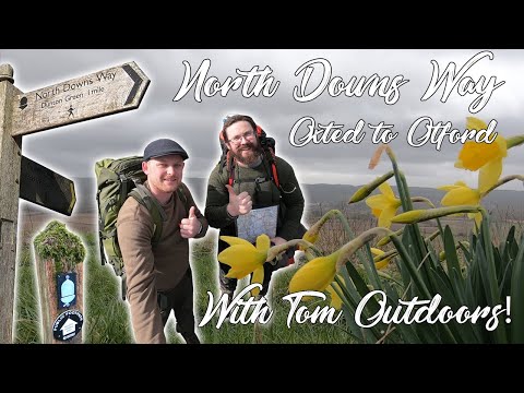 Hiking the NORTH DOWNS WAY with TOM OUTDOORS | Section 5 OXTED to OTFORD | DRONE CRASH | BEER REVIEW