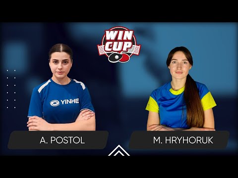 13:15 Anastasiia Postol - Mariana Hryhoruk West 2 WIN CUP 29.12.2023 | TABLE TENNIS WINCUP