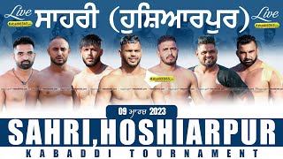 Sahri (Hoshiarpur) Kabaddi Tournament 09 Mar 2023