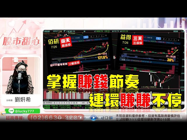 7/26 - 掌握賺錢節奏，連環賺賺不停！