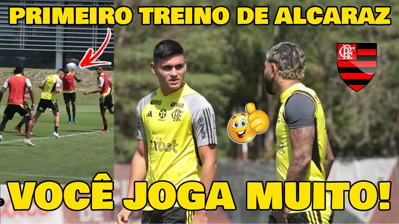ALCARAZ ARREBENTOU NO SEU PRIMEIRO TREINO NO FLAMENGO!