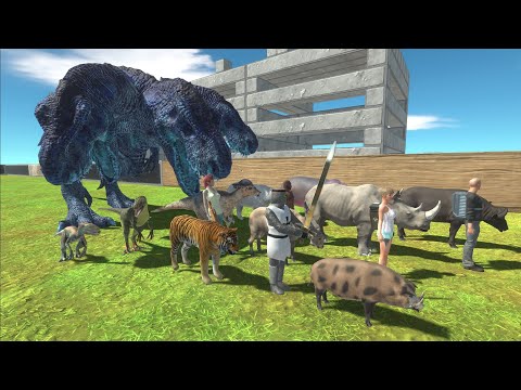 Escape from HYDRA T-REX - Animal Revolt Battle Simulator