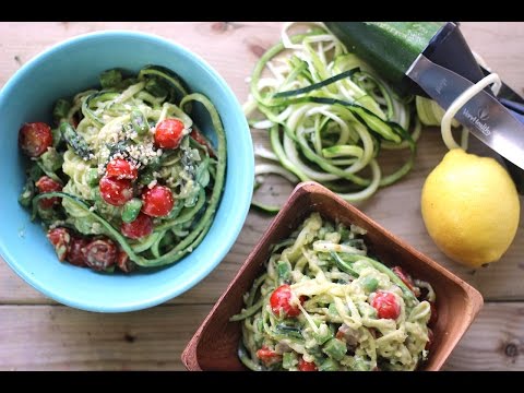 Creamy Avocado Zucchini Pasta | Healthy Summer Recipes