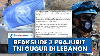 Reaksi Keras IDF Seusai 3 TNI Gugur dalam Serangan di Lebanon, Ogah Disalahkan & Tuding Hizbullah