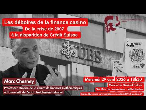 Les déboires de la finance casino : De la crise de 2007 à la disparition de Crédit Suisse