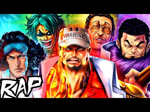 ALMIRANTES de la Marina RAP | One Piece Rap