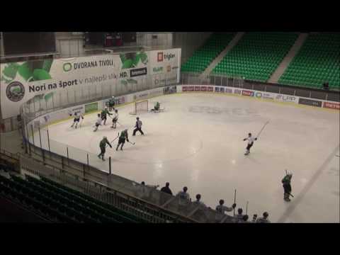 U-20 EBYSL 19.2.2017 HK Olimpija - HK Slavija Junior 5:6, povzetki s tekme