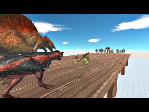 1v1 Table Fight Carnivore Dinosaurs vs Mutant Primates. Animal Revolt Battle Simulator