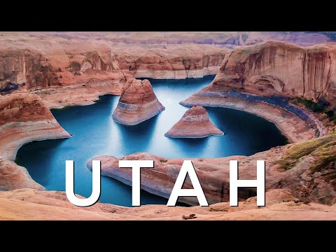 FLYING OVER UTAH - Relaxing Music & Amazing Beautiful Nature Scenery For Stress Relief