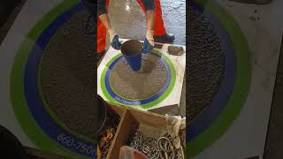 Slump Flow test of concrete SCC concrete Civil Engineering