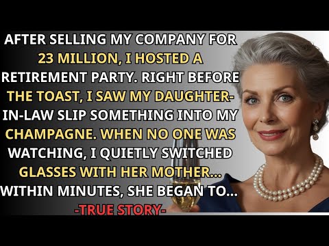 At My Retirement Party, My DIL Slipped Something In My Drink — So I Quietly Switched Glasses