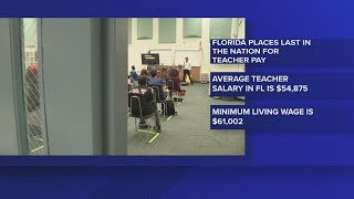 Florida places last in nation for teacher pay for second year in a row