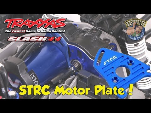 #06 Traxxas Slash 4X4 - STRC Aluminum Motor Plate Install