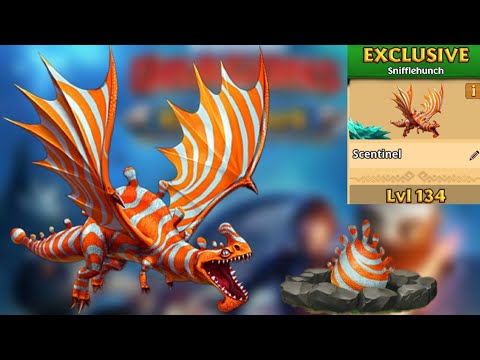 Gauntlet Prize "Scentinel" Max Level 134 Titan Mode - Exclusive Snifflehunch - Dragons:Rise of Berk