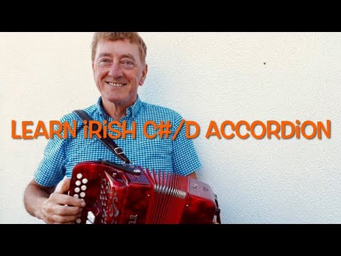 LEARN 'The Sally Gardens’, IRISH c#/d ACCORDION - reel played slow and fast for improving technique