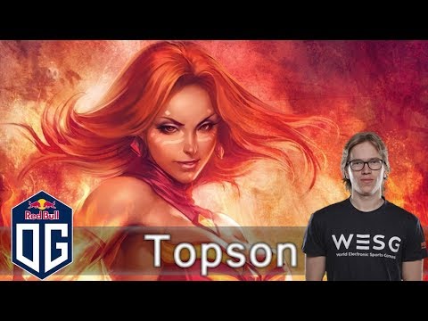 OG.Topson Lina Gameplay - Ranked Match - OG Dota 2.