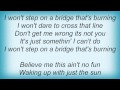 Julie Roberts - A Bridge That's Burning Lyrics