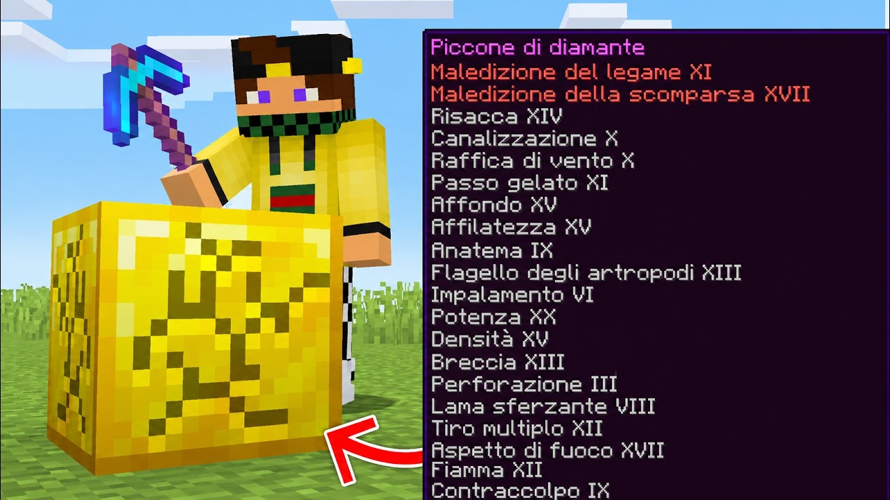 MINECRAFT MA MINARE INCANTA GLI OGGETTI