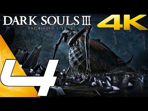 Dark Souls 3 The Ringed City - Gameplay Walkthrough Part 4 - Iron Dragonslayer Mini Boss [4K 60FPS]