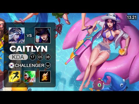 Caitlyn vs Ashe ADC - KR Challenger - Patch 13.21 Season 13