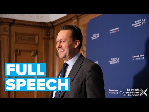 WATCH: Russell Findlay's full speech on why the cost of living will define the 2026 election