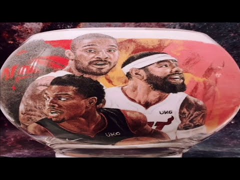 Sand artist James Sun goes viral with Miami Heat art using sand