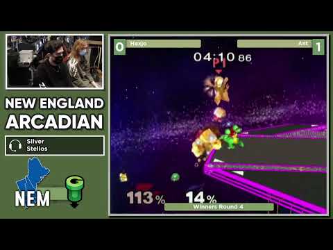 NE Melee Arcadian 9 - Hexjo (Fox) vs. Ant (Samus) - SSBM WR4