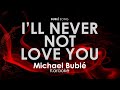 I'll Never Not Love You | Michael Buble karaoke