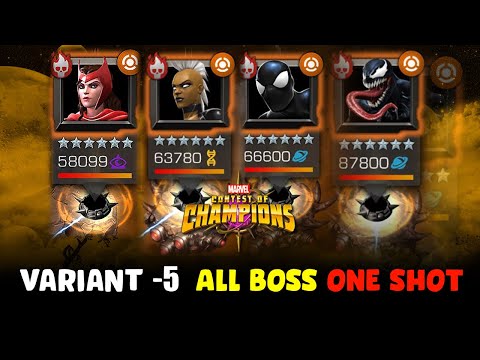 MCOC VARIANT - 5  ALL BOSS ONE SHOT