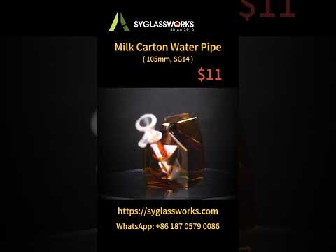 Milk Carton Water Pipe #headyglass #csc #420 #paraphernalia #smokingpipe #cannabissociety #420daily
